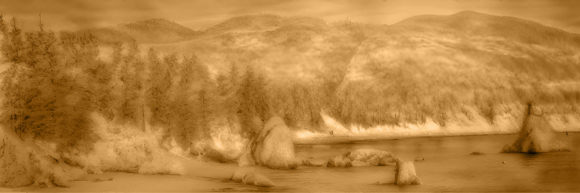 Watercolor image resembling Humbug Mountain State Park.